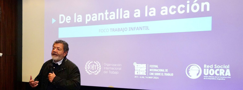 Jornada Foco Trabajo Infantil junto a la OIT Argentina en Construir Cine #11 Edición