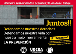 28 de abril - Día Mundial de la Seguridad y la salud En el Trabajo