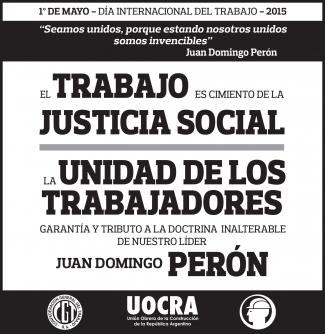 1 de Mayo - Día Internacional del trabajo - 2015