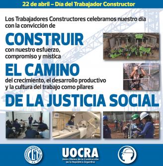 22 de Abril - Día del Trabajador Constructor