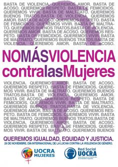 DIA INTERNACIONAL DE LA LUCHA CONTRA LA VIOLENCIA DE GÉNERO