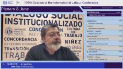 Exposición Gerardo Martinez en la 109° Conferencia Internacional del Trabajo OIT