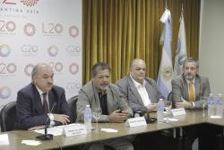 Gerardo Martínez  presidió el lanzamiento del L20 Argentina