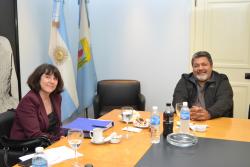 Gerardo Martinez recibió a Corinne Vargha funcionaria de OIT
