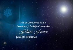 Por un 2014 pleno de Fé, Esperanza y Trabajo Compartido
