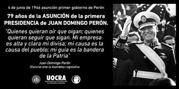 4 de junio de 1946 asunción primer gobierno de Perón