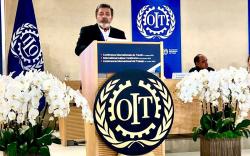 Gerardo Martínez en OIT: El Movimiento Sindical Argentino llama a la concertación y al diálogo