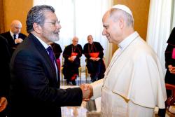 GERARDO MART&Iacute;NEZ FUE RECIBIDO POR EL PAPA LE&Oacute;N XIV