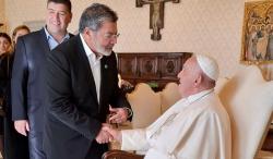 Gerardo Martínez junto al Papa Francisco