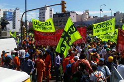 La UOCRA movilizó a la Jefatura de Gobierno en reclamo de Seguridad y Control para las obras en construcción
